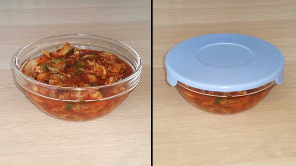 kimchi-w-pojemniku4 doskonała kimchi z kapusty pekińskiej w pojemniku
